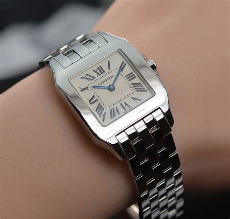 cartier santos demoiselle watch replica|cartier santos diamond ladies watch.